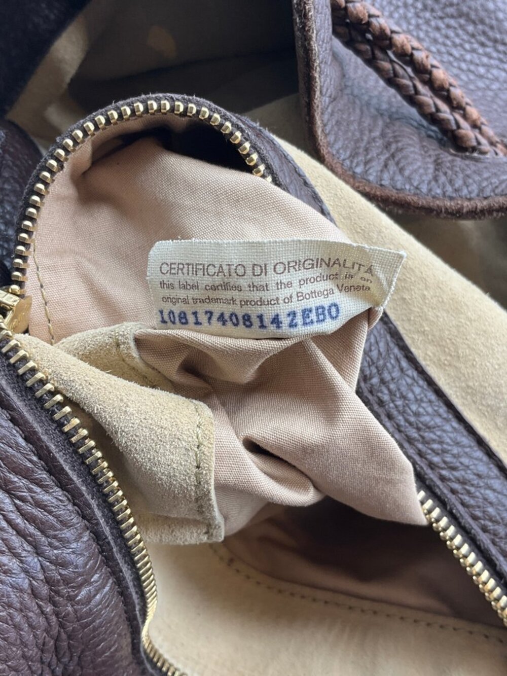 Bottega Veneta Brown Leather Large Pouch Bag - Picture 7 of 7
